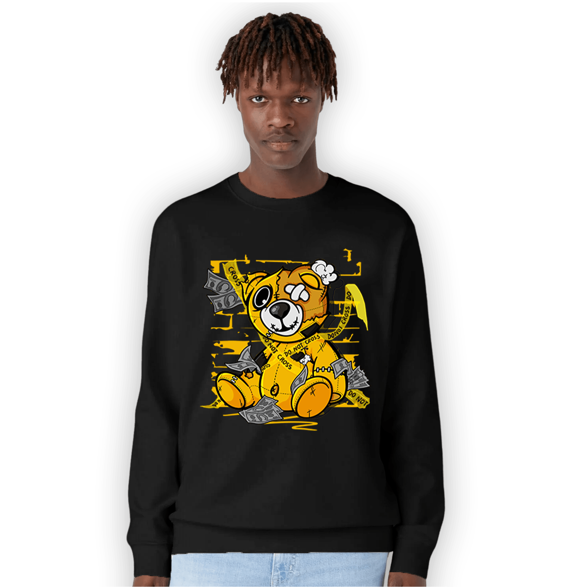 Yellow Ochre 1s Sweatshirt Match Money BER - NastyJamz