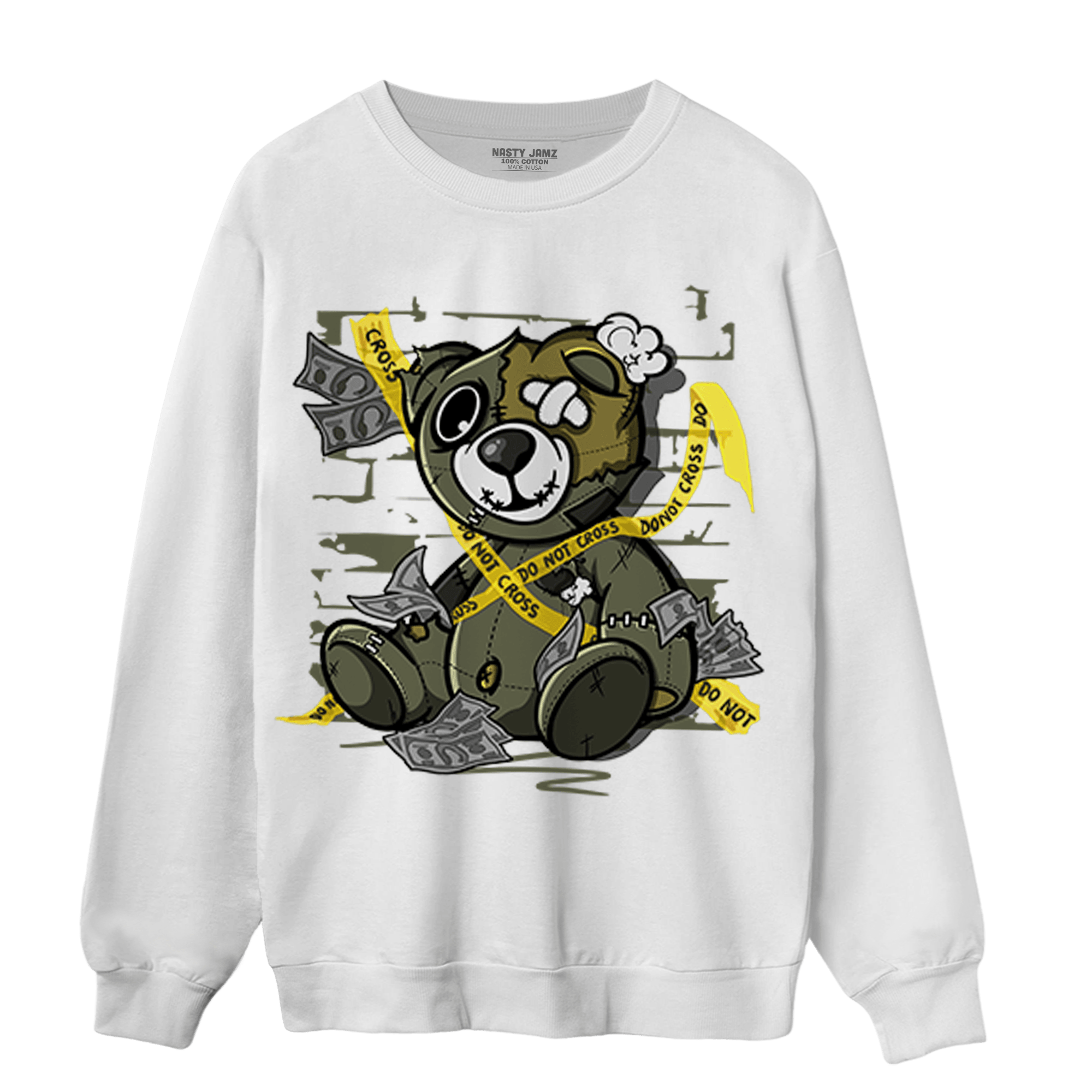 SE Craft Medium Olive 4s Sweatshirt Match Money BER - NastyJamz