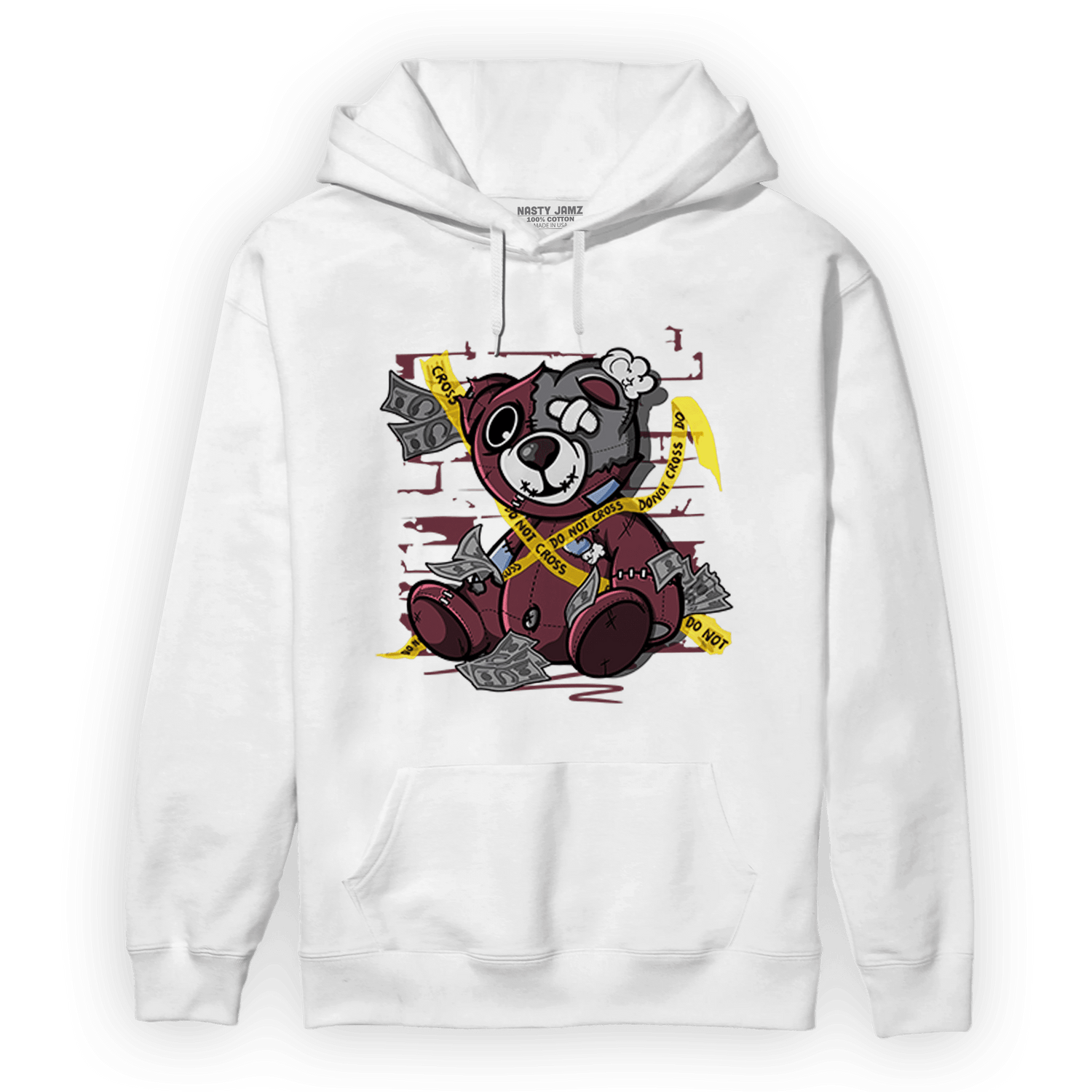 Burgundy 5s Hoodie Match Money BER - NastyJamz