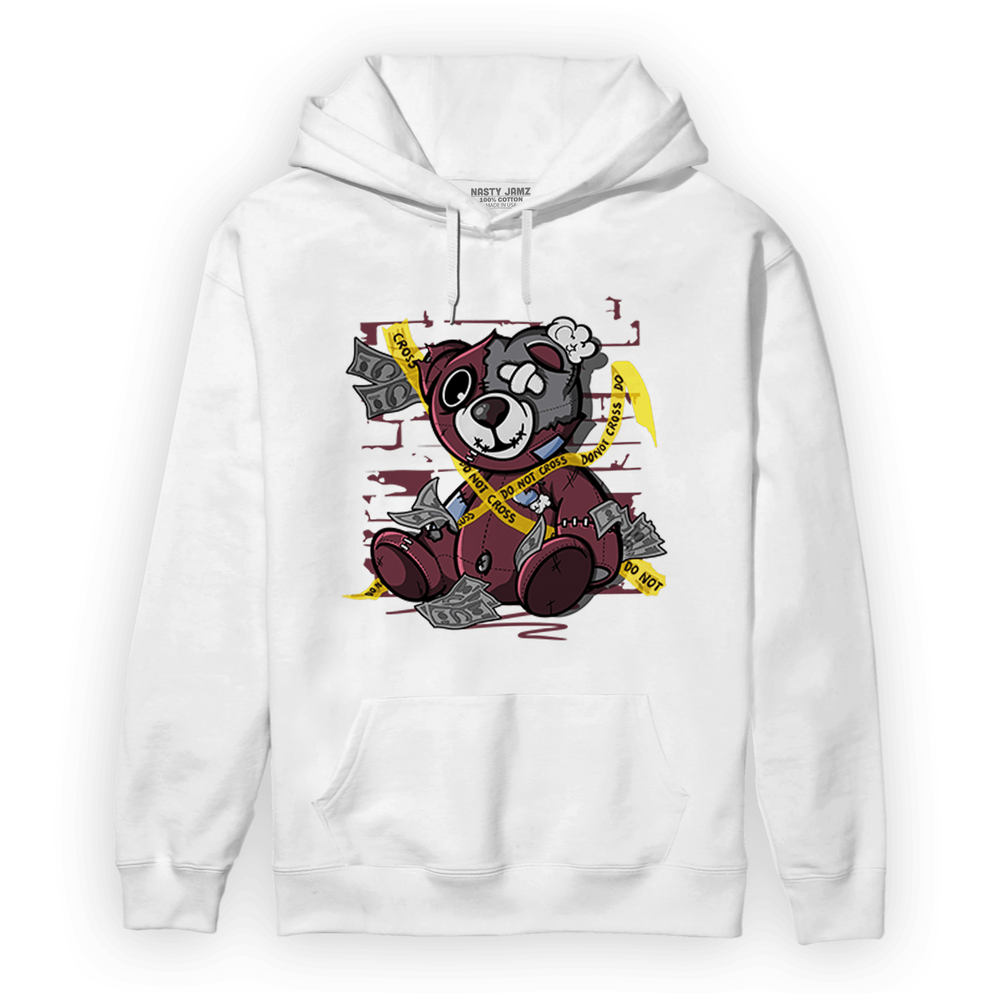 Burgundy 5s Hoodie Match Money BER - NastyJamz