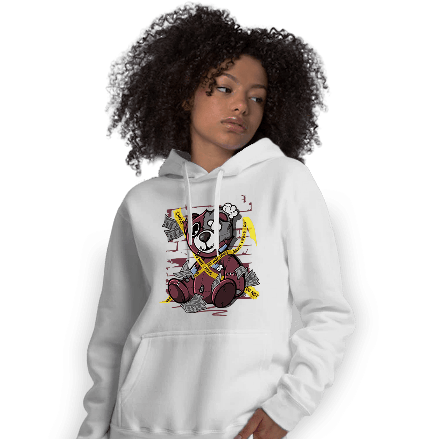 Burgundy 5s Hoodie Match Money BER - NastyJamz