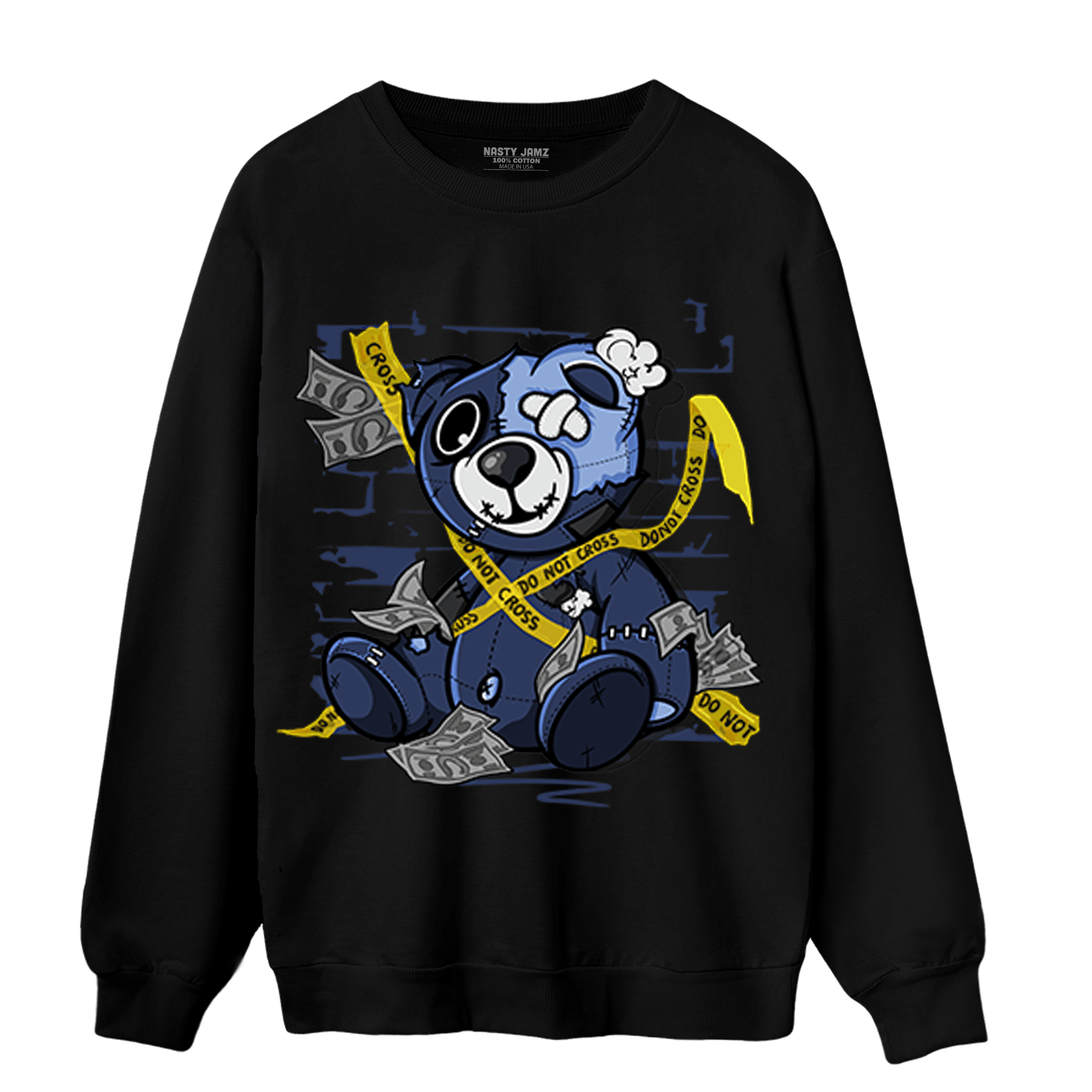 Midnight Navy 5s Sweatshirt Match Money BER - NastyJamz