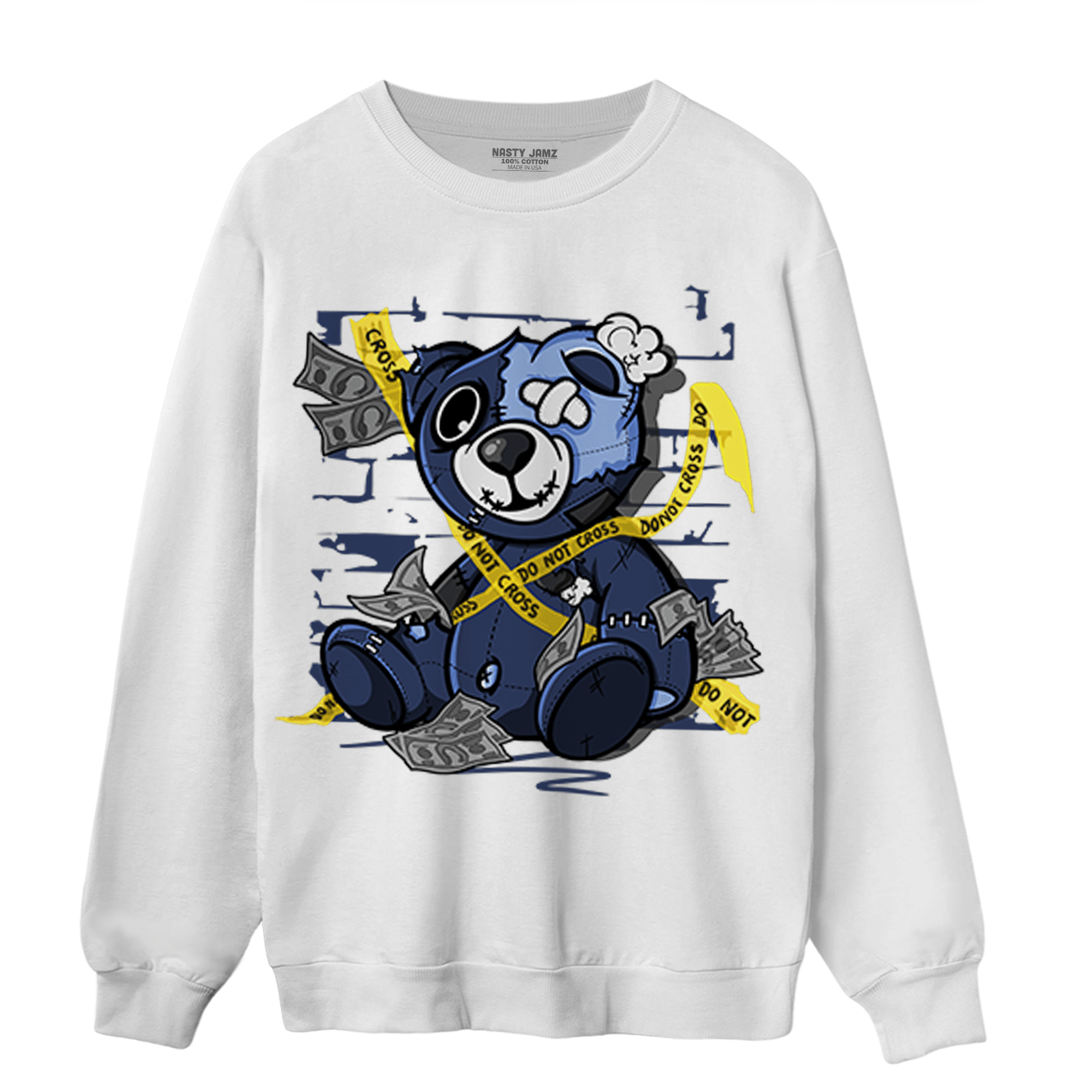 Midnight Navy 5s Sweatshirt Match Money BER - NastyJamz
