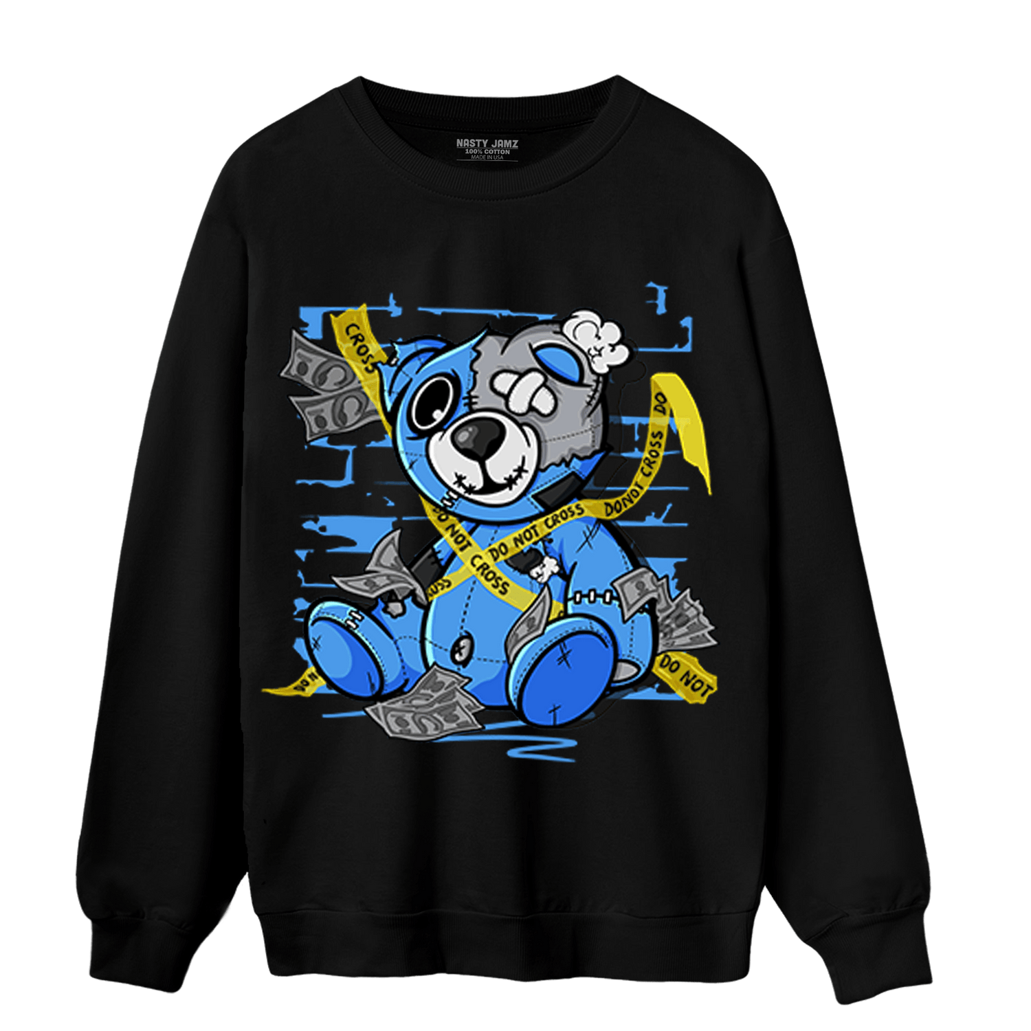 University Blue 5s Sweatshirt Match Money BER - NastyJamz