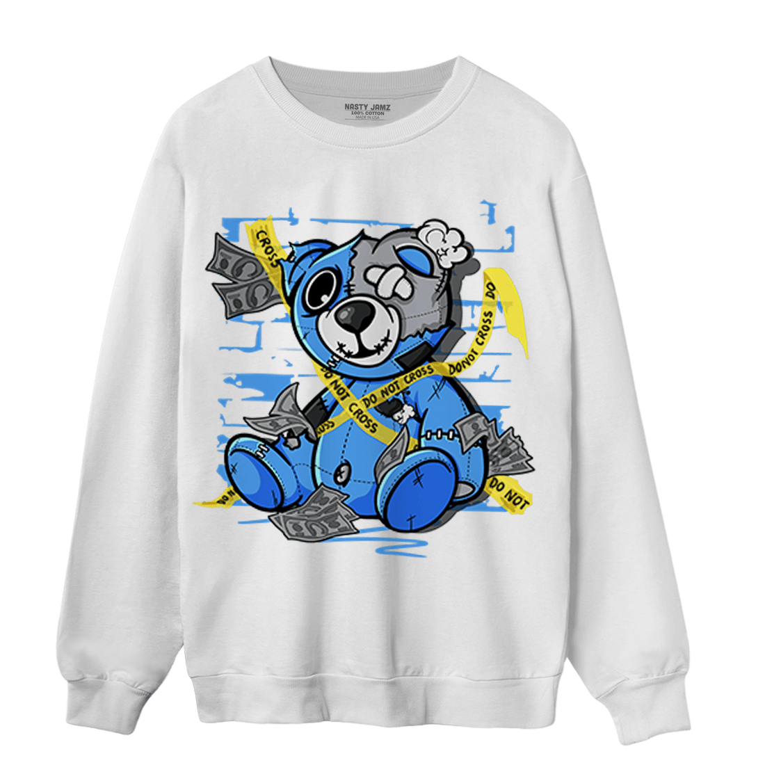 University Blue 5s Sweatshirt Match Money BER - NastyJamz