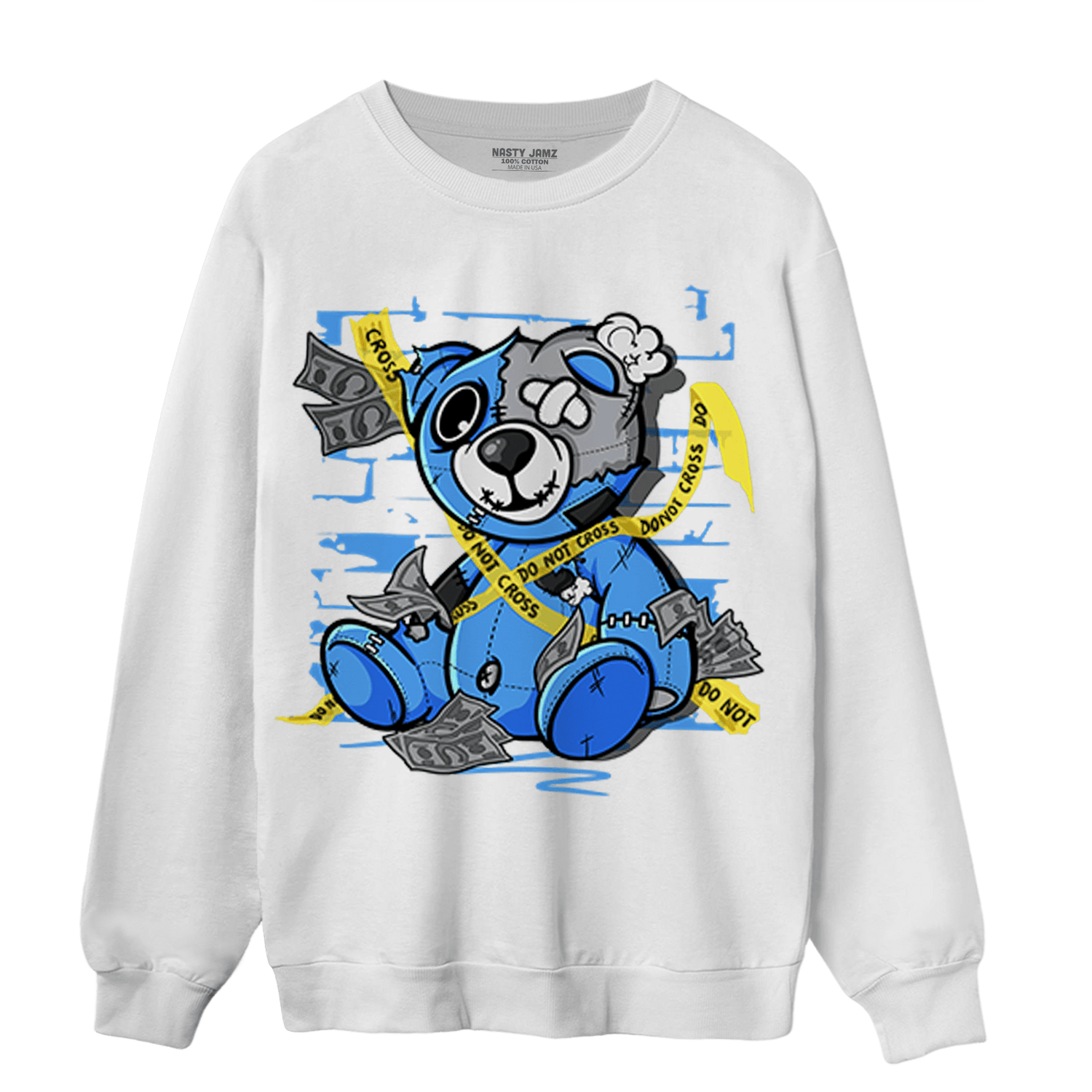University Blue 5s Sweatshirt Match Money BER - NastyJamz