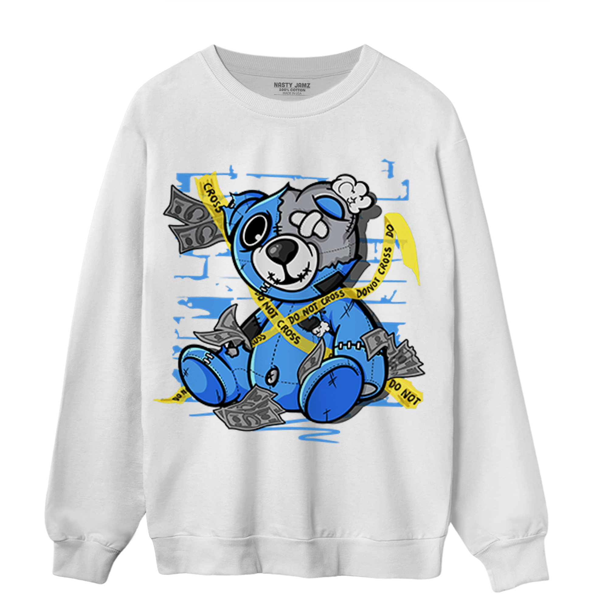 University Blue 5s Sweatshirt Match Money BER - NastyJamz