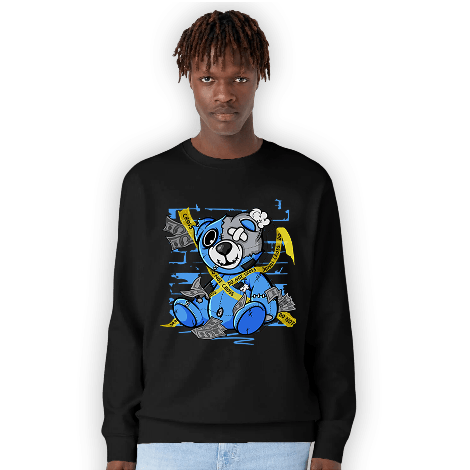 University Blue 5s Sweatshirt Match Money BER - NastyJamz
