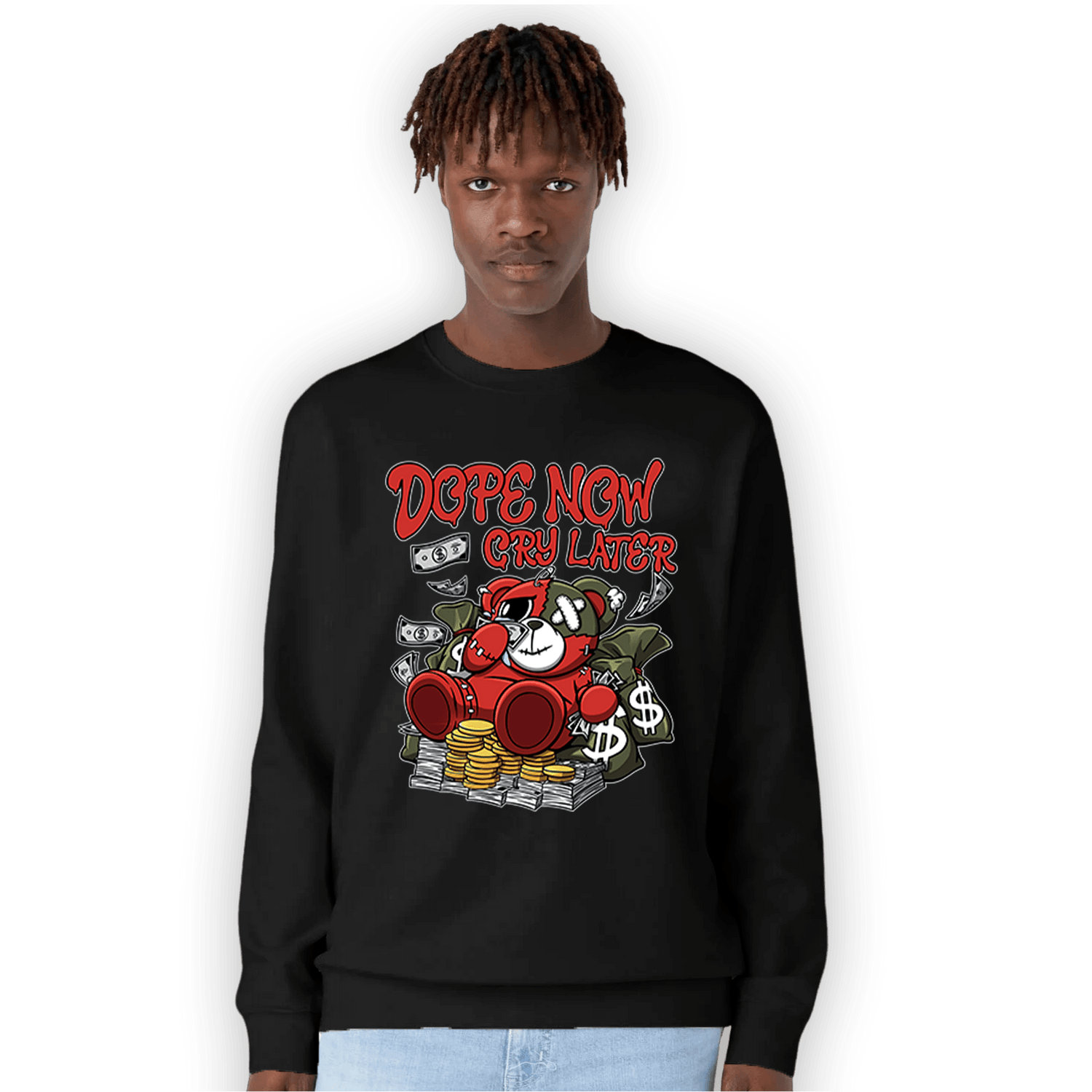 Dunk Low Mystic Red Sweatshirt Match Money Cry BER - NastyJamz