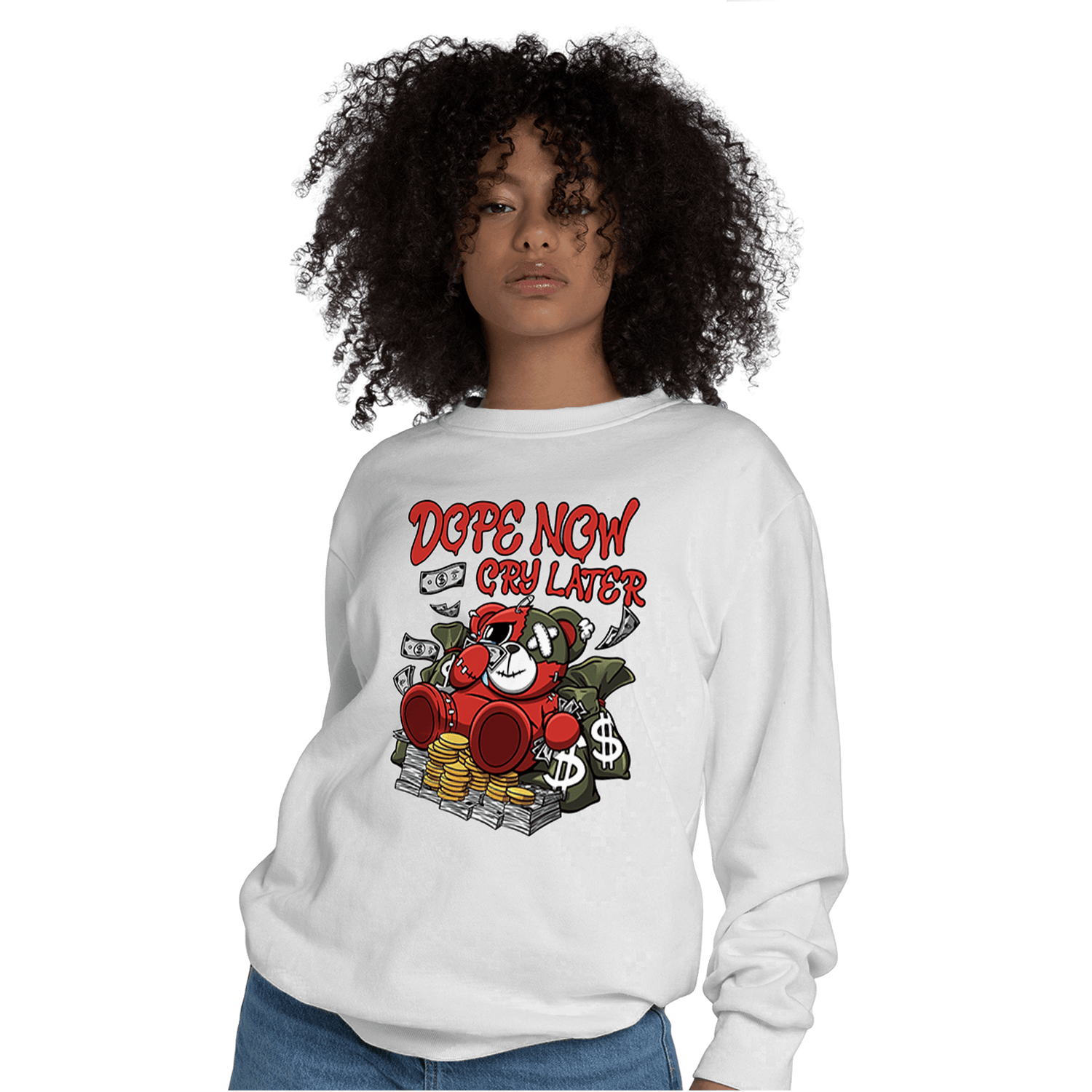 Dunk Low Mystic Red Sweatshirt Match Money Cry BER - NastyJamz