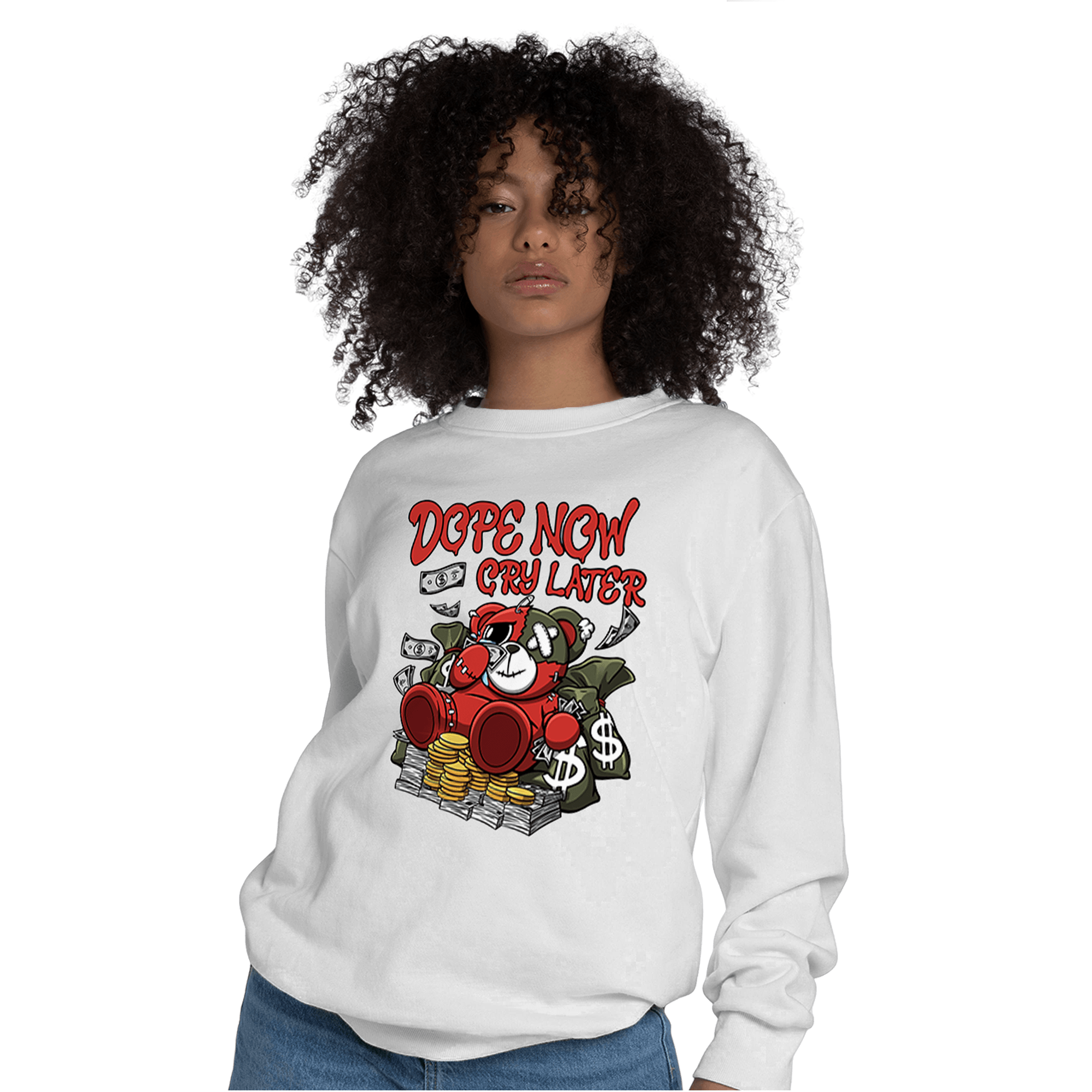 Dunk Low Mystic Red Sweatshirt Match Money Cry BER - NastyJamz