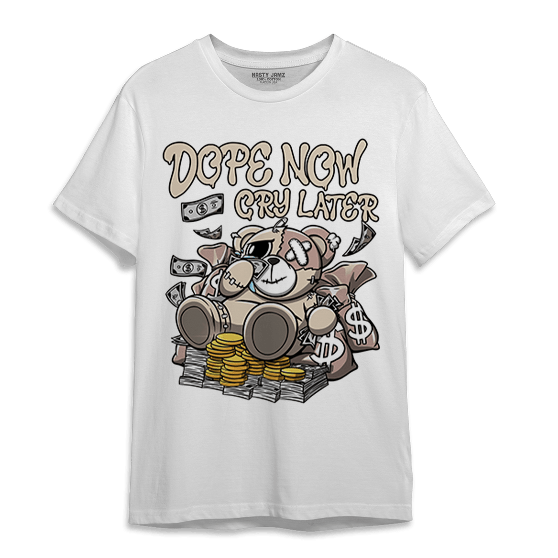 Dunk Low Twist Sanddrift T Shirt Match Money Cry BER - NastyJamz