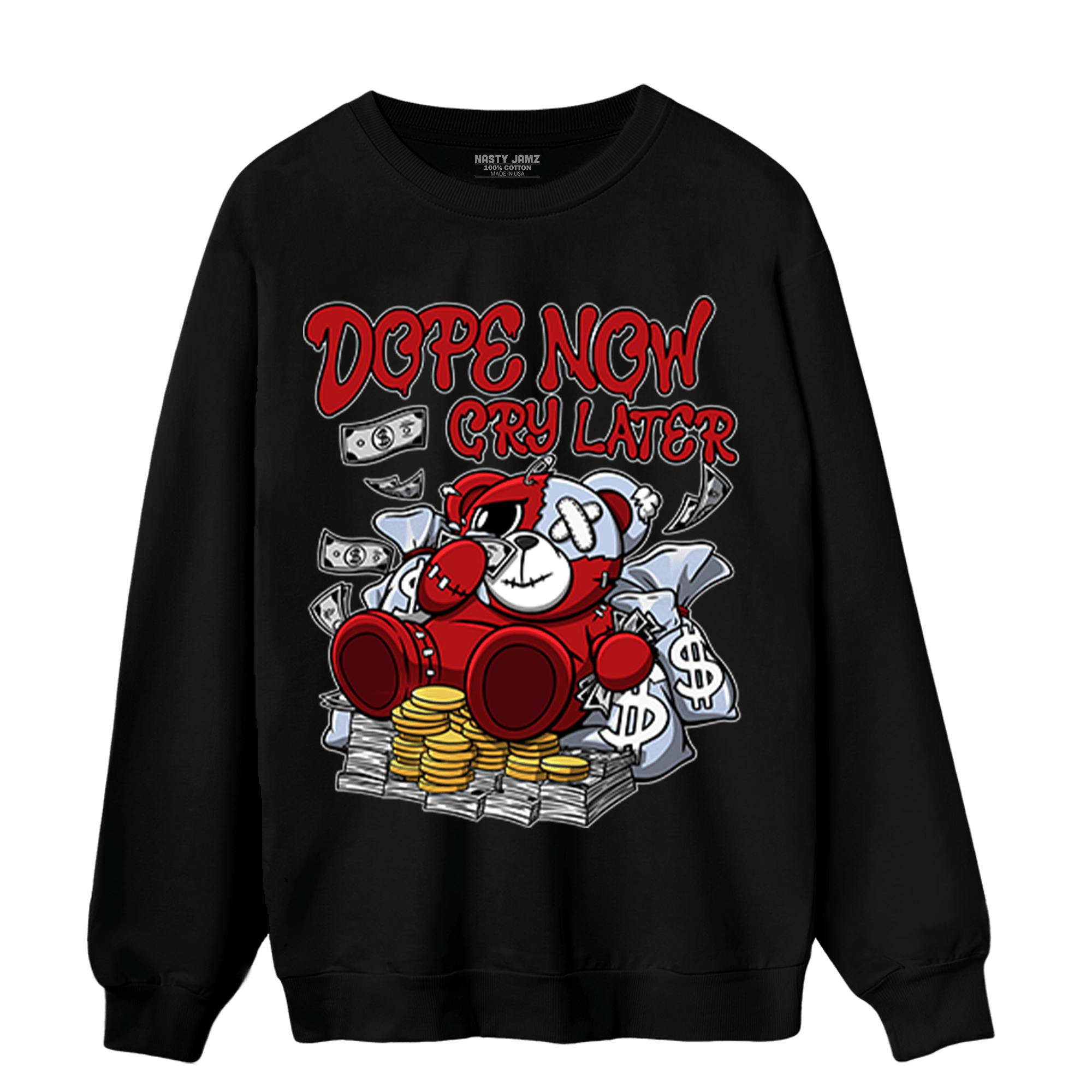 Cherry 11s Sweatshirt Match Money Cry BER - NastyJamz