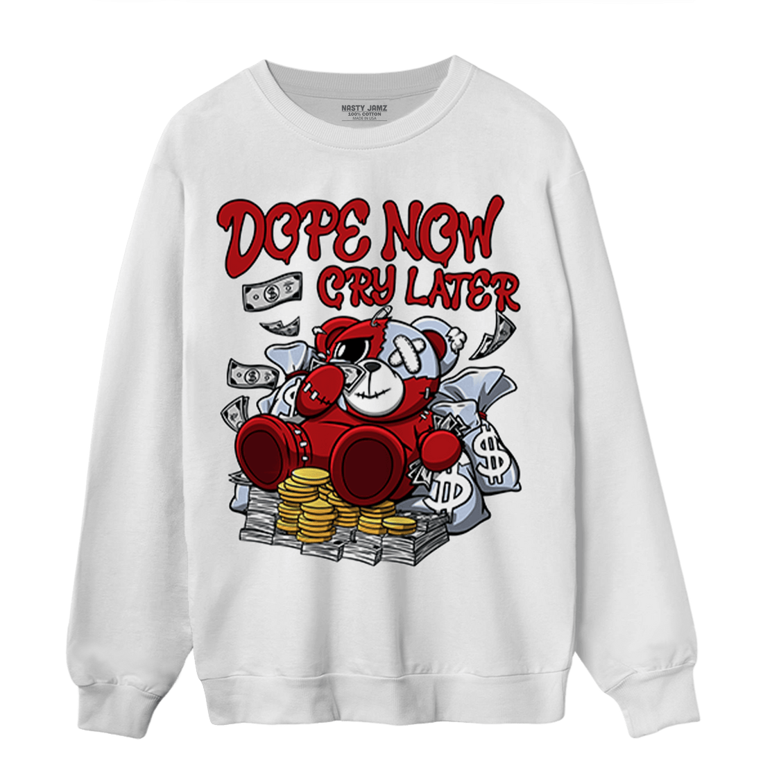 Cherry 11s Sweatshirt Match Money Cry BER - NastyJamz