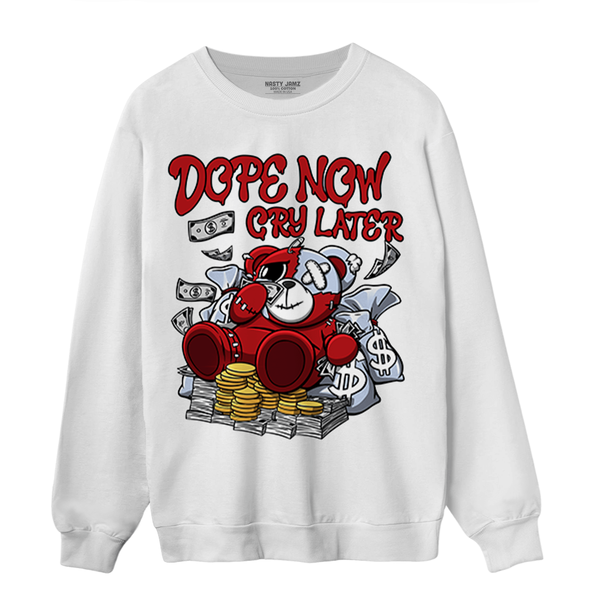 Cherry 11s Sweatshirt Match Money Cry BER - NastyJamz
