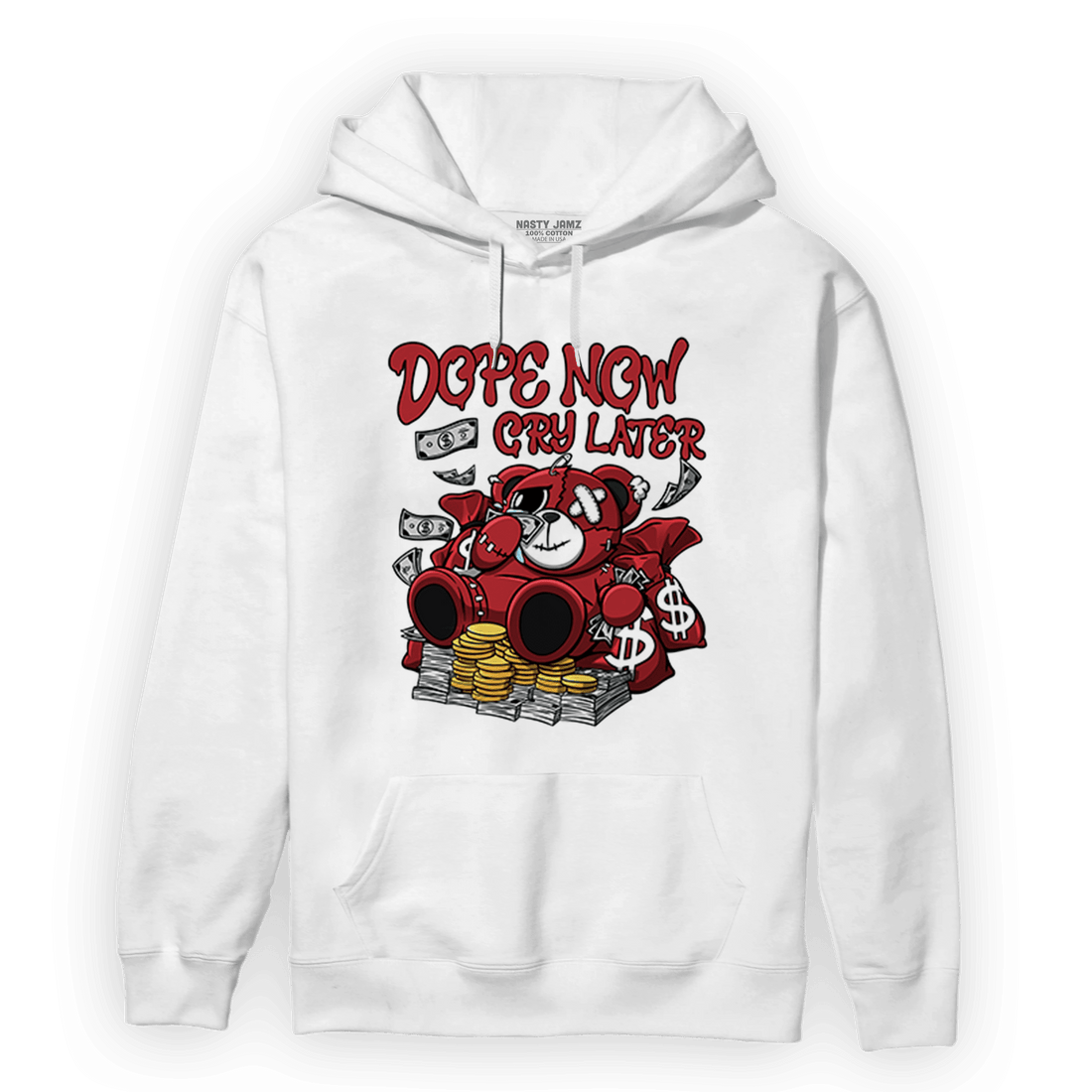 Cherry 12s Hoodie Match Money Cry BER - NastyJamz