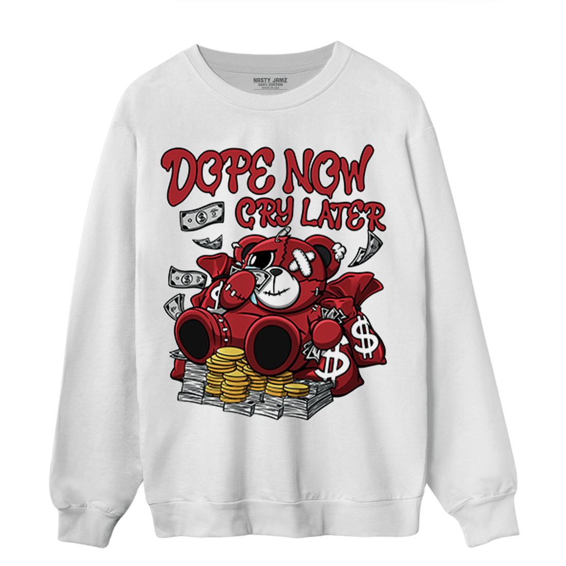Cherry 12s Sweatshirt Match Money Cry BER - NastyJamz