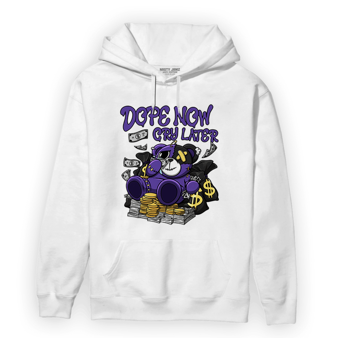 Field Purple 12s Hoodie Match Money Cry BER - NastyJamz