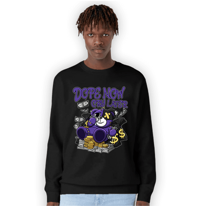 Field Purple 12s Sweatshirt Match Money Cry BER - NastyJamz