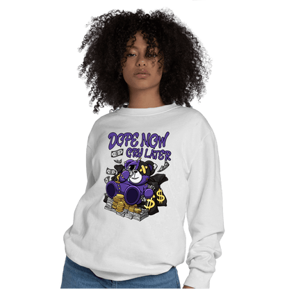 Field Purple 12s Sweatshirt Match Money Cry BER - NastyJamz
