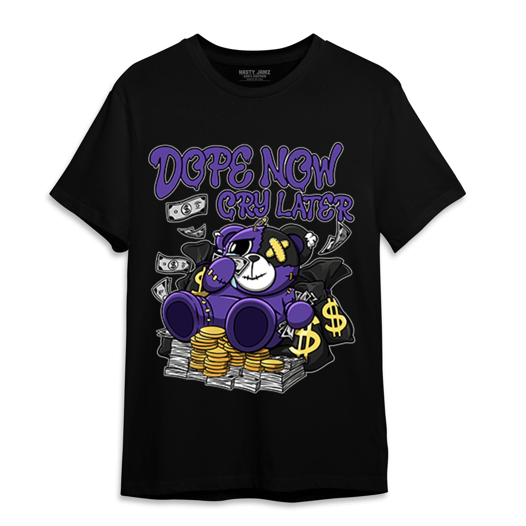 Field Purple 12s T Shirt Match Money Cry BER - NastyJamz
