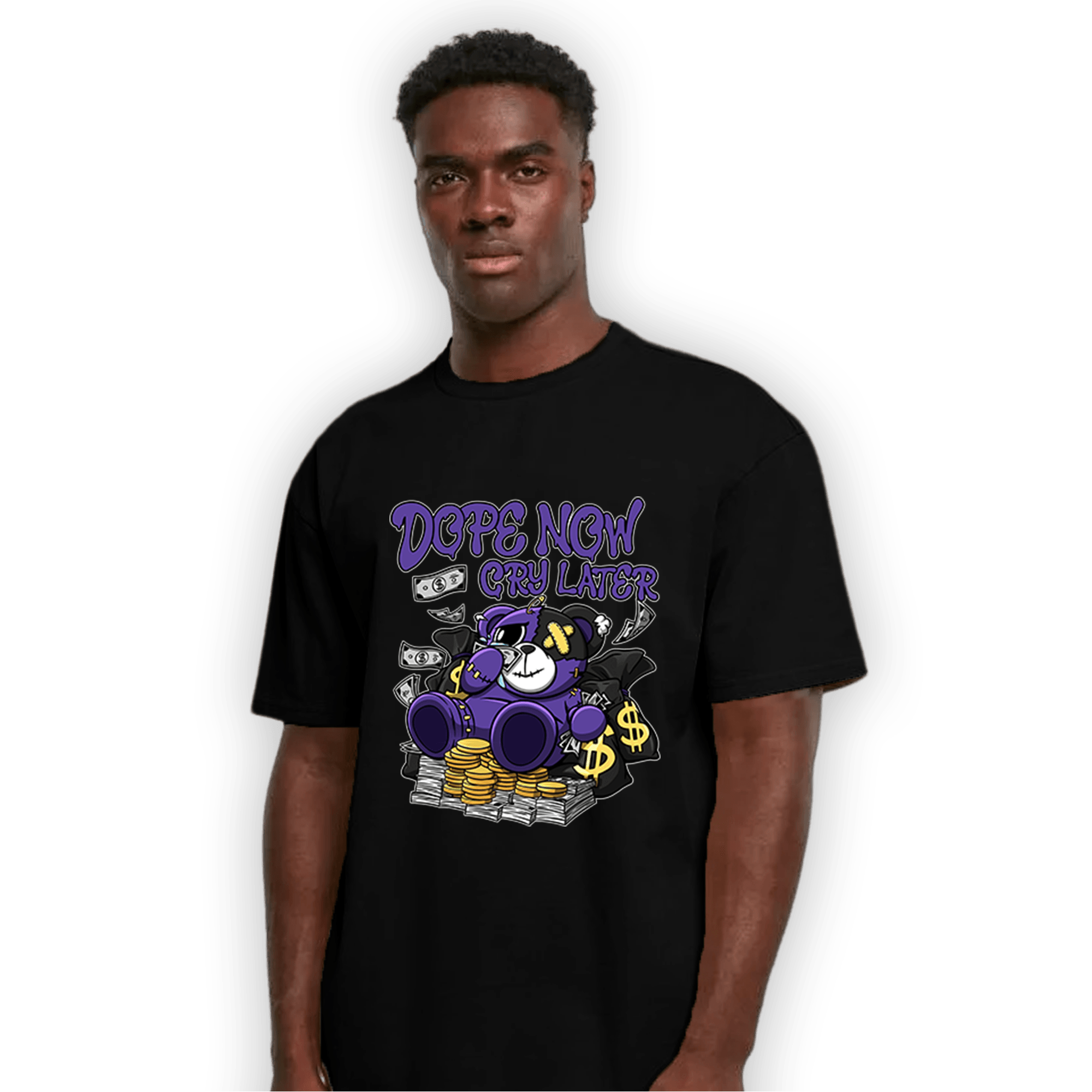 Field Purple 12s T Shirt Match Money Cry BER - NastyJamz
