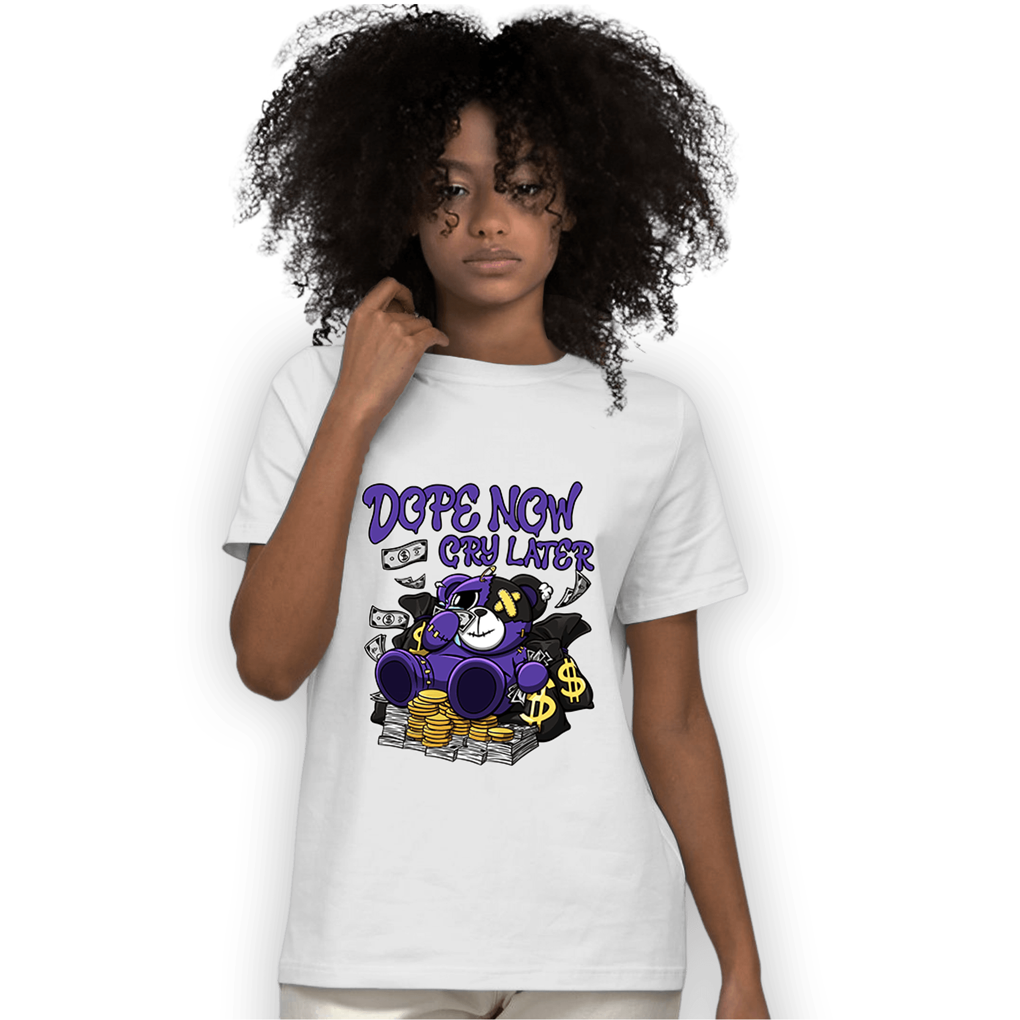 Field Purple 12s T Shirt Match Money Cry BER - NastyJamz