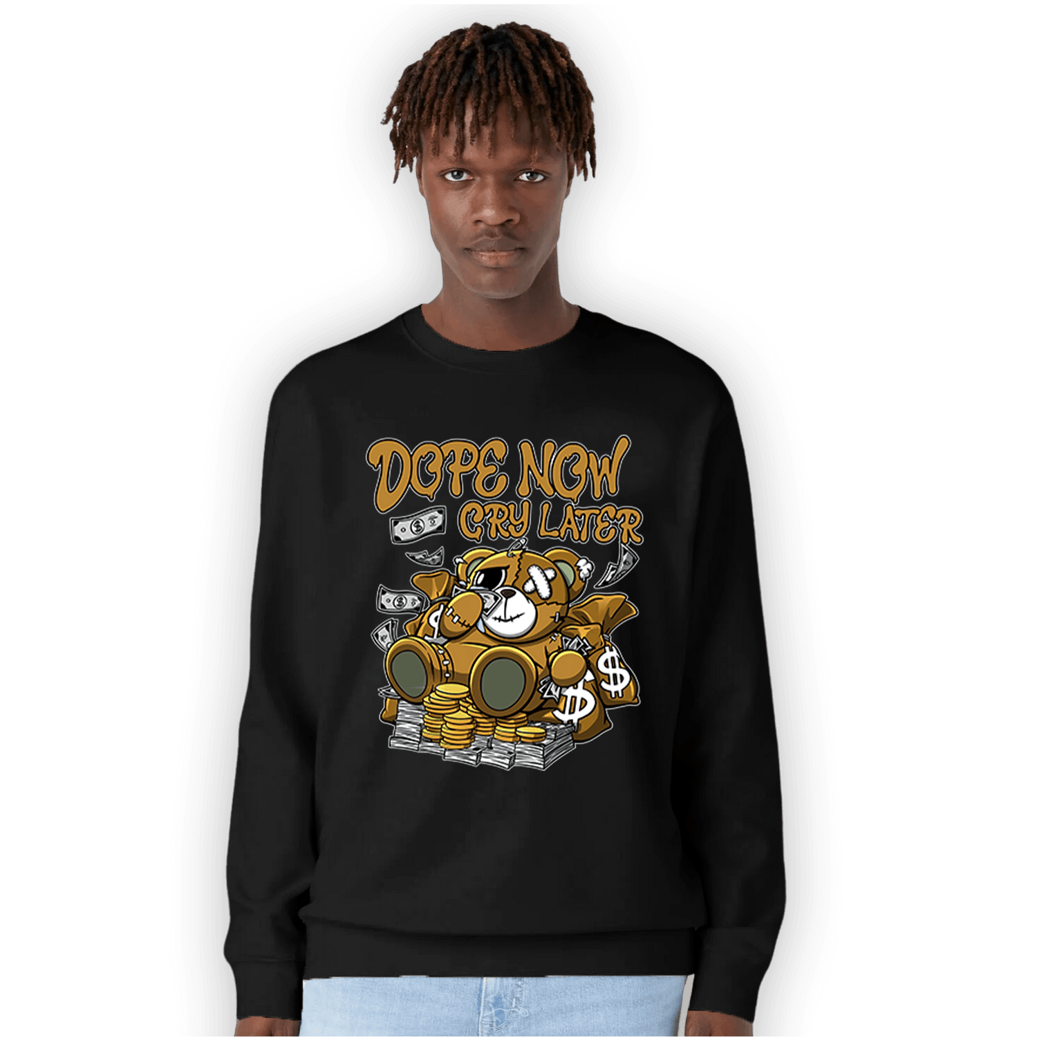 Wheat 13s Sweatshirt Match Money Cry BER - NastyJamz