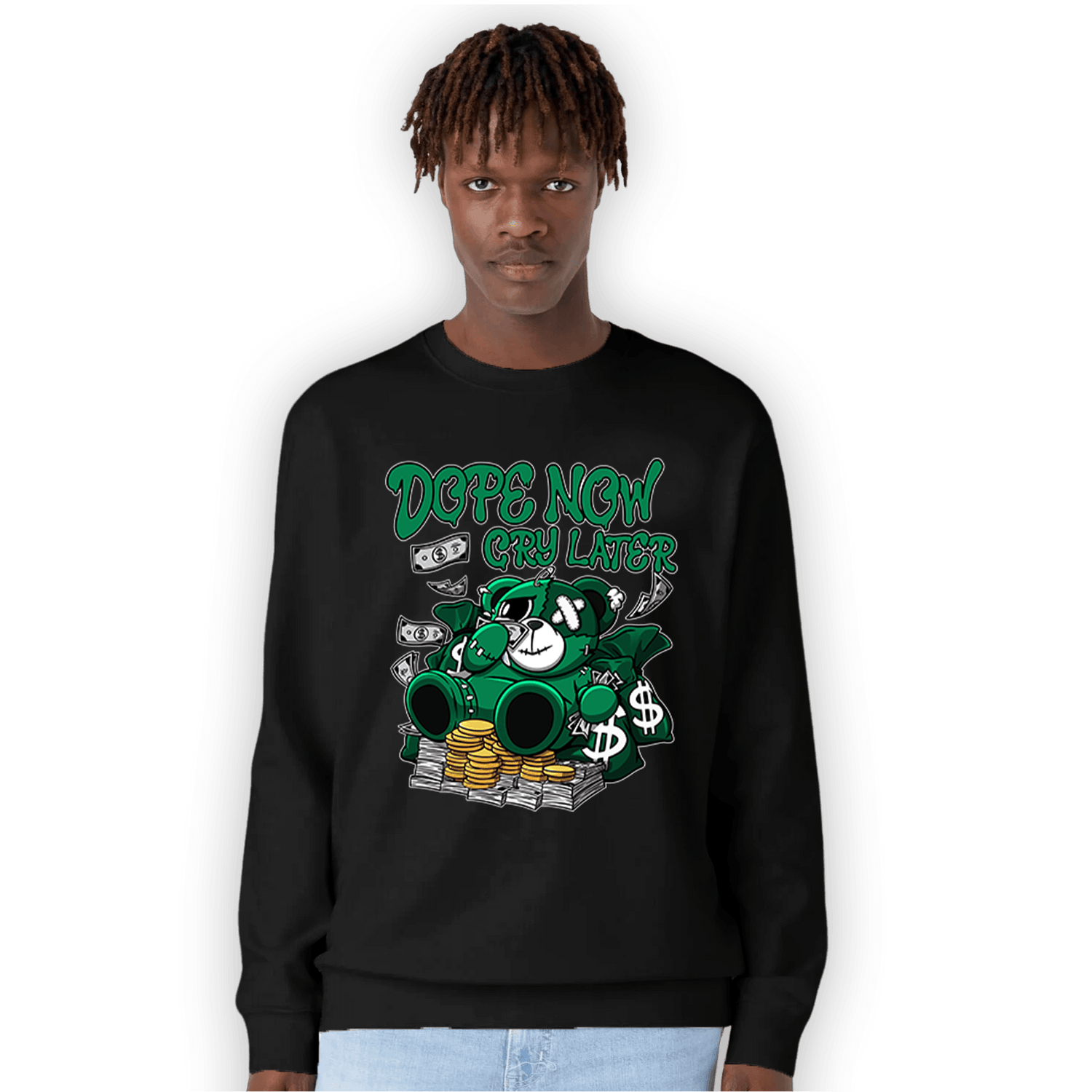 Celtic Lucky Green 1s Sweatshirt Match Money Cry BER - NastyJamz