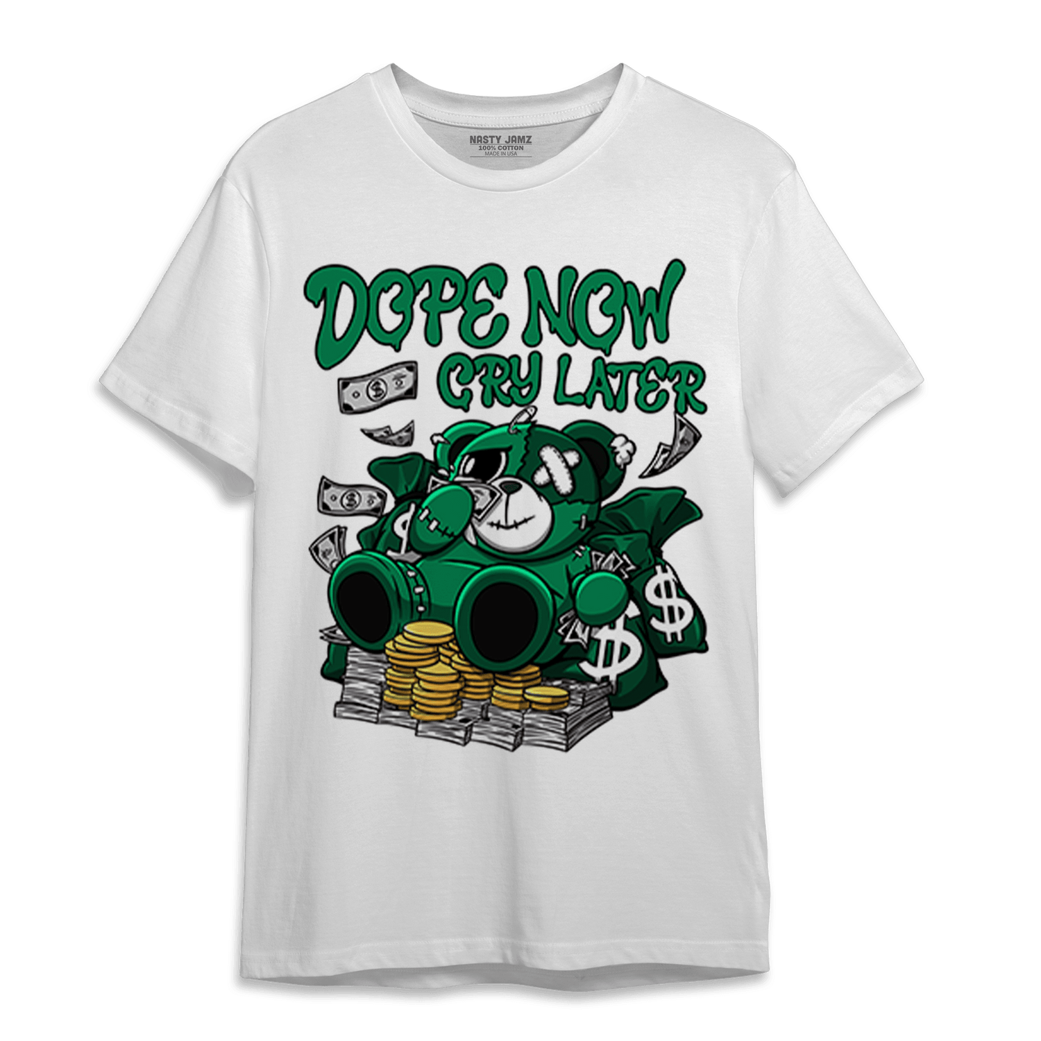 Celtic Lucky Green 1s T Shirt Match Money Cry BER - NastyJamz