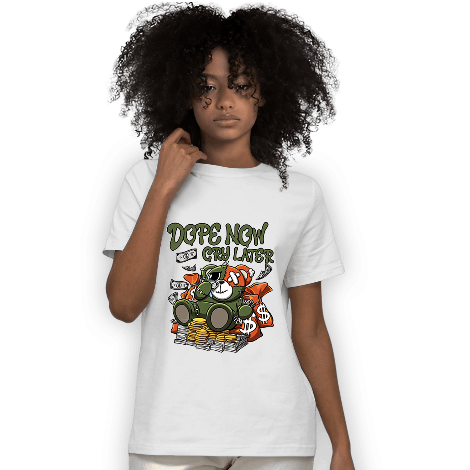 High OG Celadon 1s T Shirt Match Money Cry BER - NastyJamz