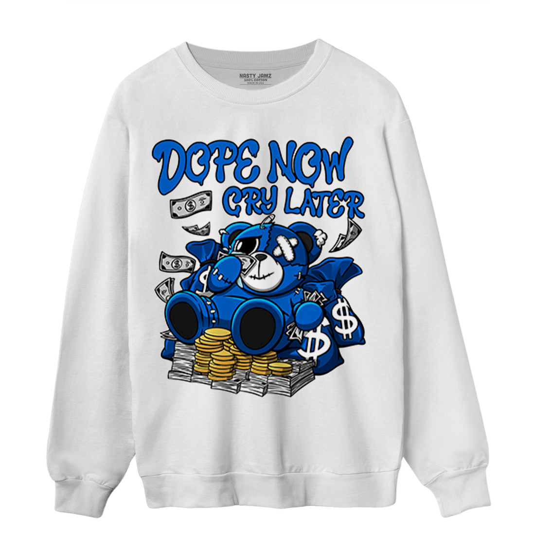Royal Reimagined 1s Sweatshirt Match Money Cry BER - NastyJamz