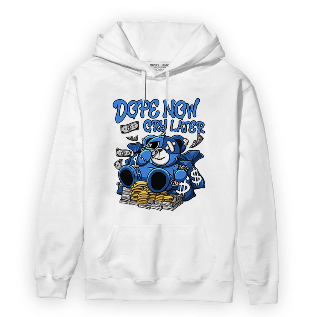 University Blue Toe 1s Hoodie Match Money Cry BER - NastyJamz