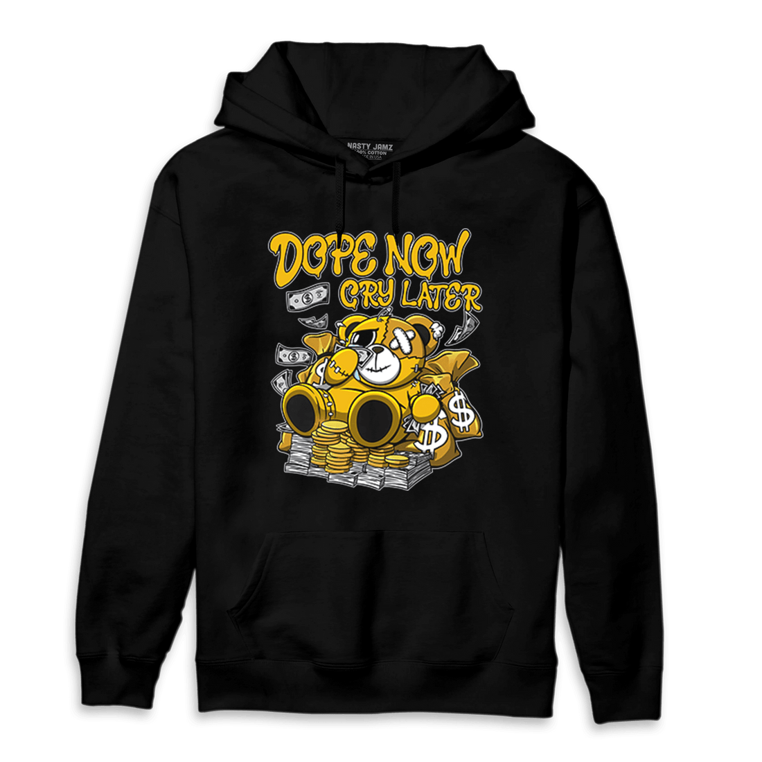 Yellow Ochre 1s Hoodie Match Money Cry BER - NastyJamz