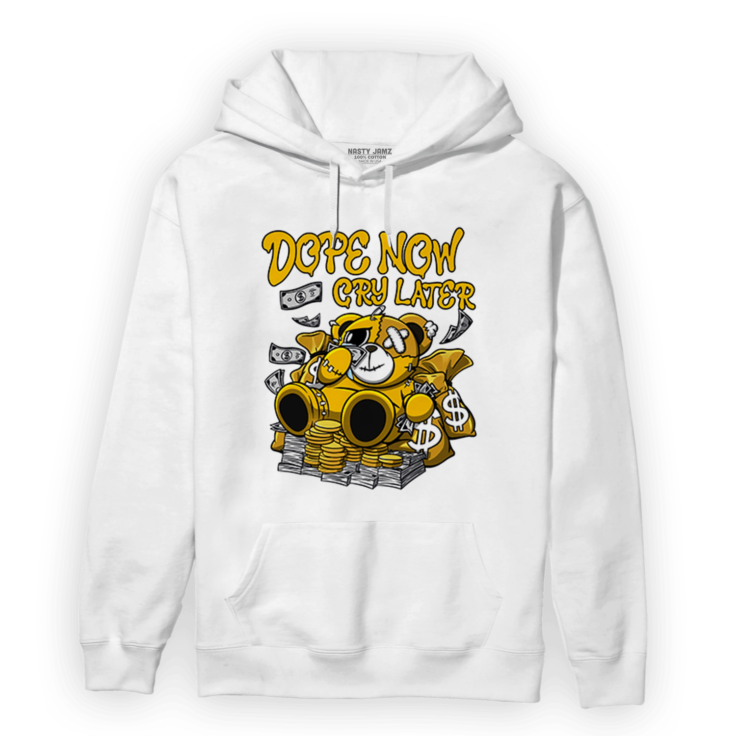 Yellow Ochre 1s Hoodie Match Money Cry BER - NastyJamz