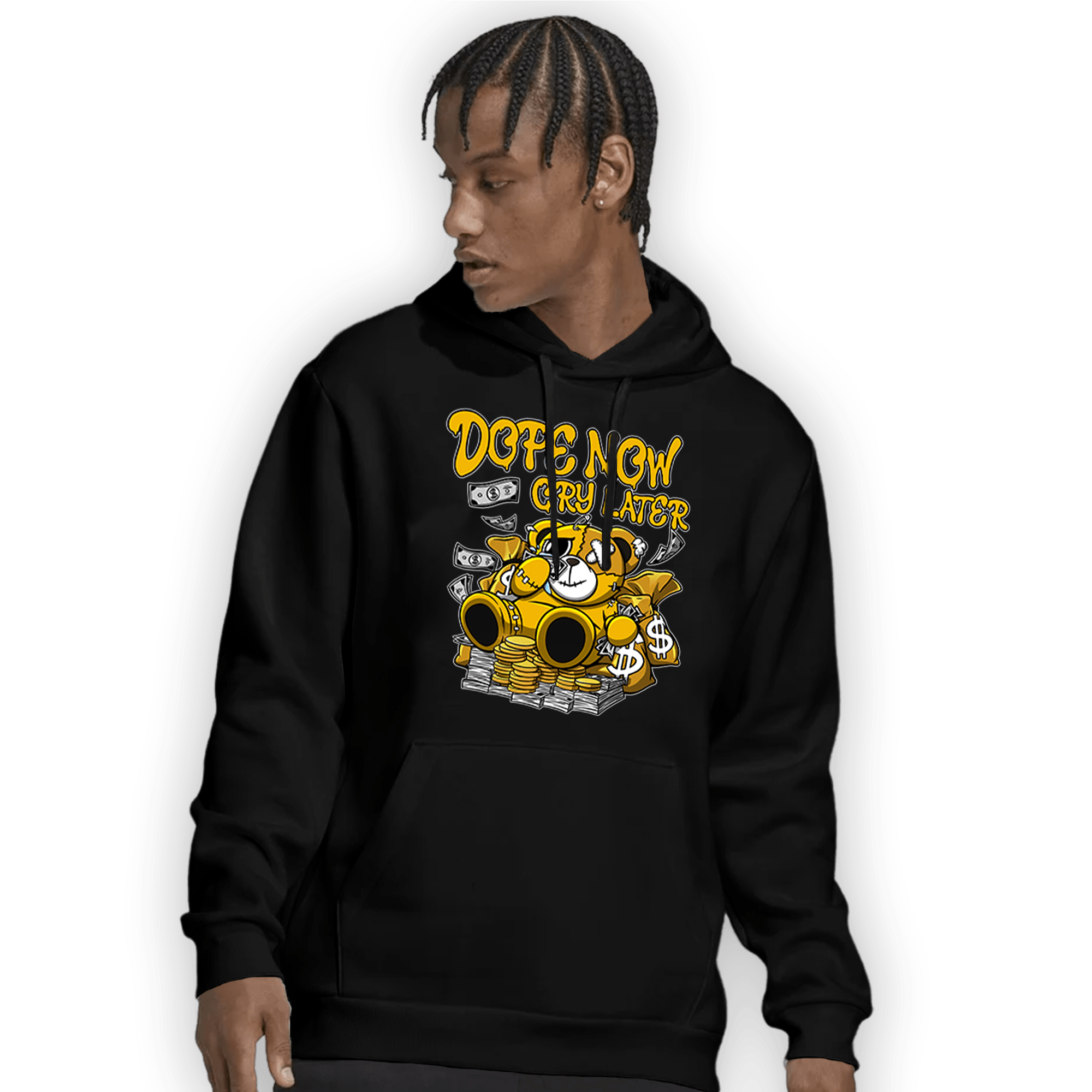 Yellow Ochre 1s Hoodie Match Money Cry BER - NastyJamz