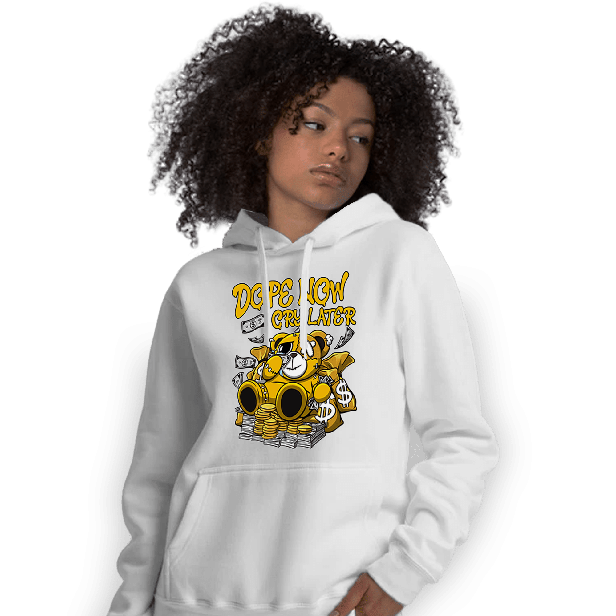 Yellow Ochre 1s Hoodie Match Money Cry BER - NastyJamz