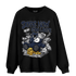 White Navy 3s Sweatshirt Match Money Cry BER - NastyJamz