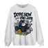 White Navy 3s Sweatshirt Match Money Cry BER - NastyJamz