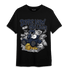 White Navy 3s T Shirt Match Money Cry BER - NastyJamz