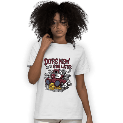 Burgundy 5s T Shirt Match Money Cry BER - NastyJamz