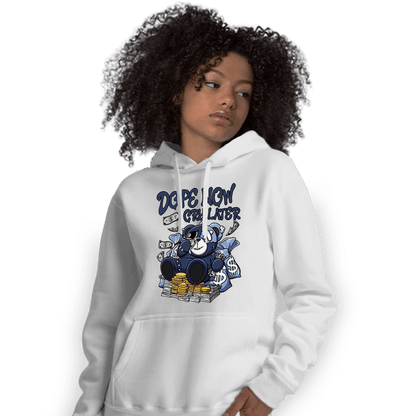 Midnight Navy 5s Hoodie Match Money Cry BER - NastyJamz