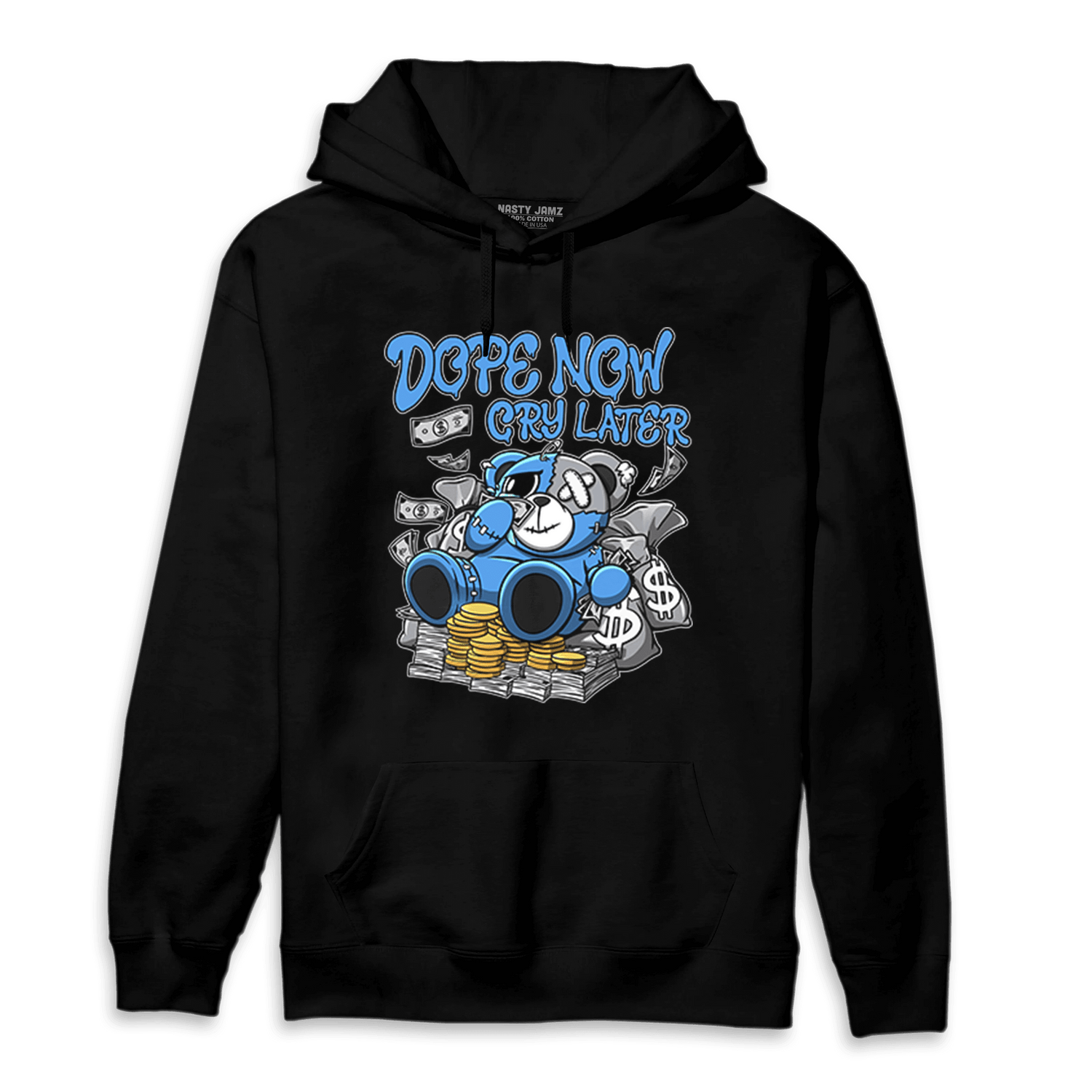 University Blue 5s Hoodie Match Money Cry BER - NastyJamz