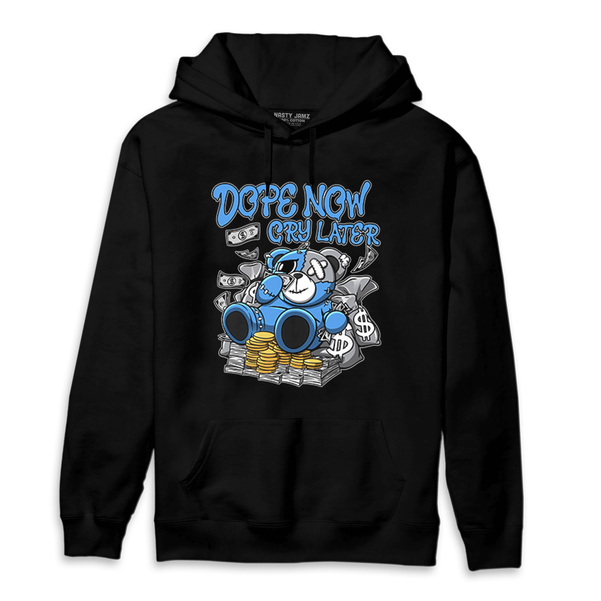 University Blue 5s Hoodie Match Money Cry BER - NastyJamz