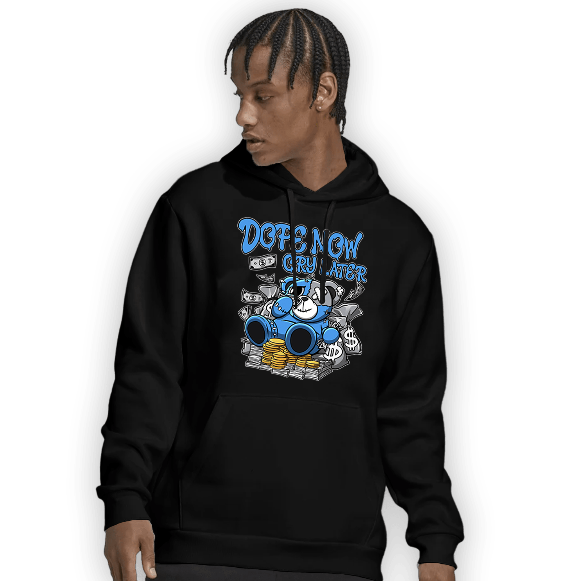University Blue 5s Hoodie Match Money Cry BER - NastyJamz