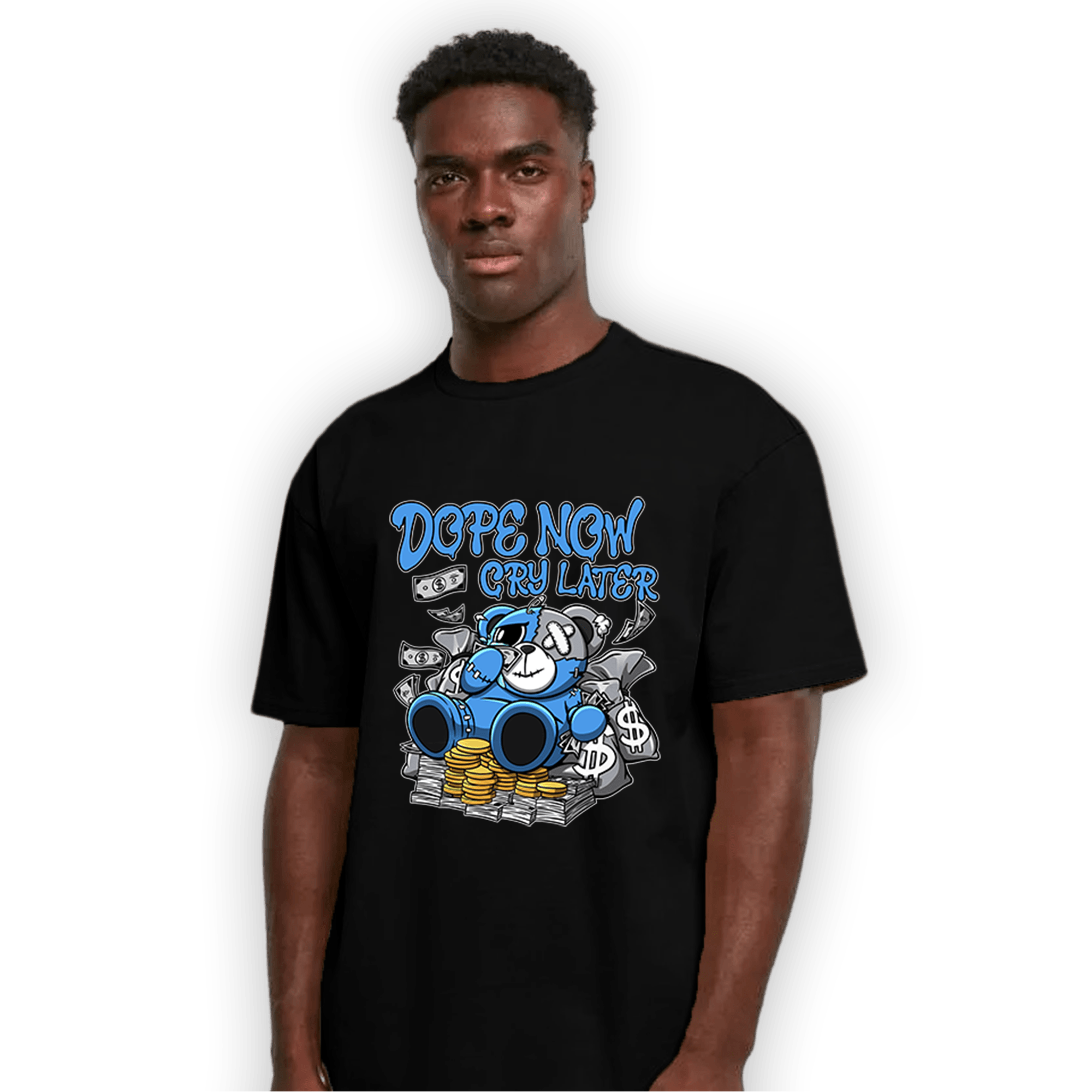 University Blue 5s T Shirt Match Money Cry BER - NastyJamz