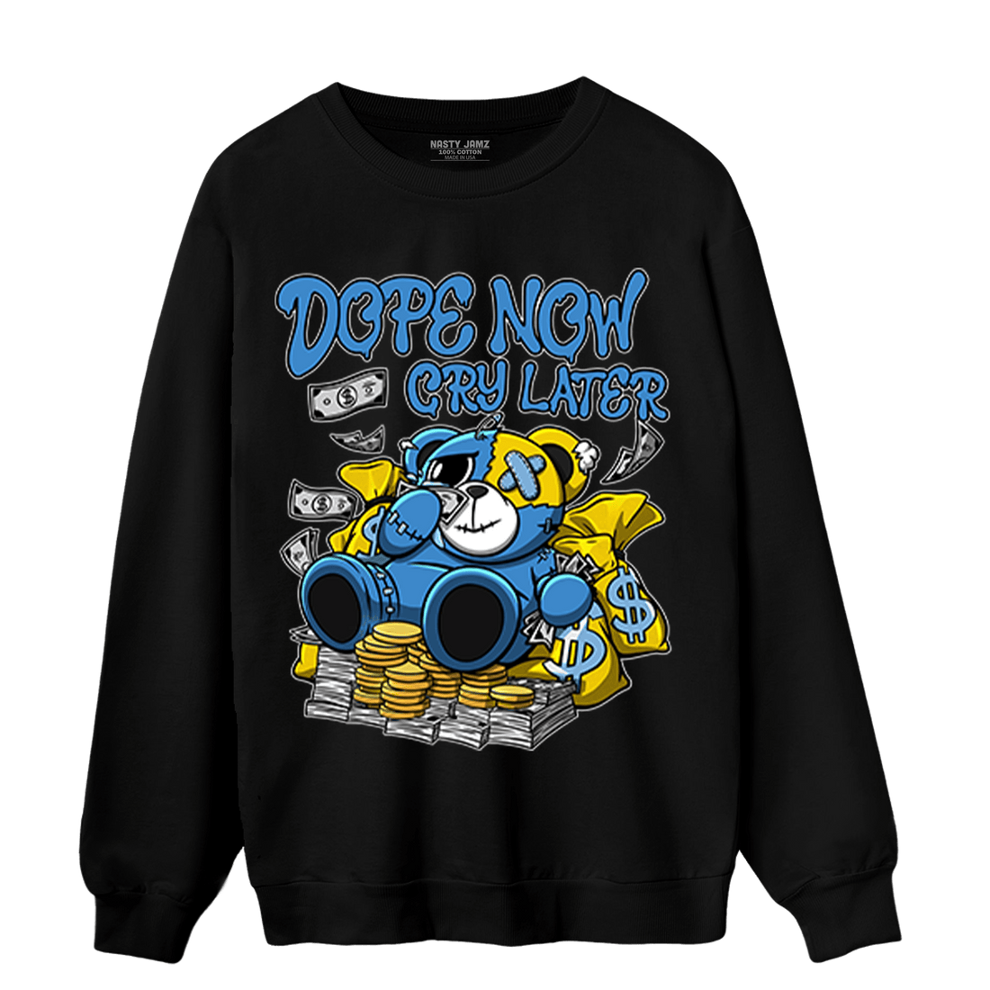 SB Dunk Bubbles Sweatshirt Match Money Cry BER - NastyJamz