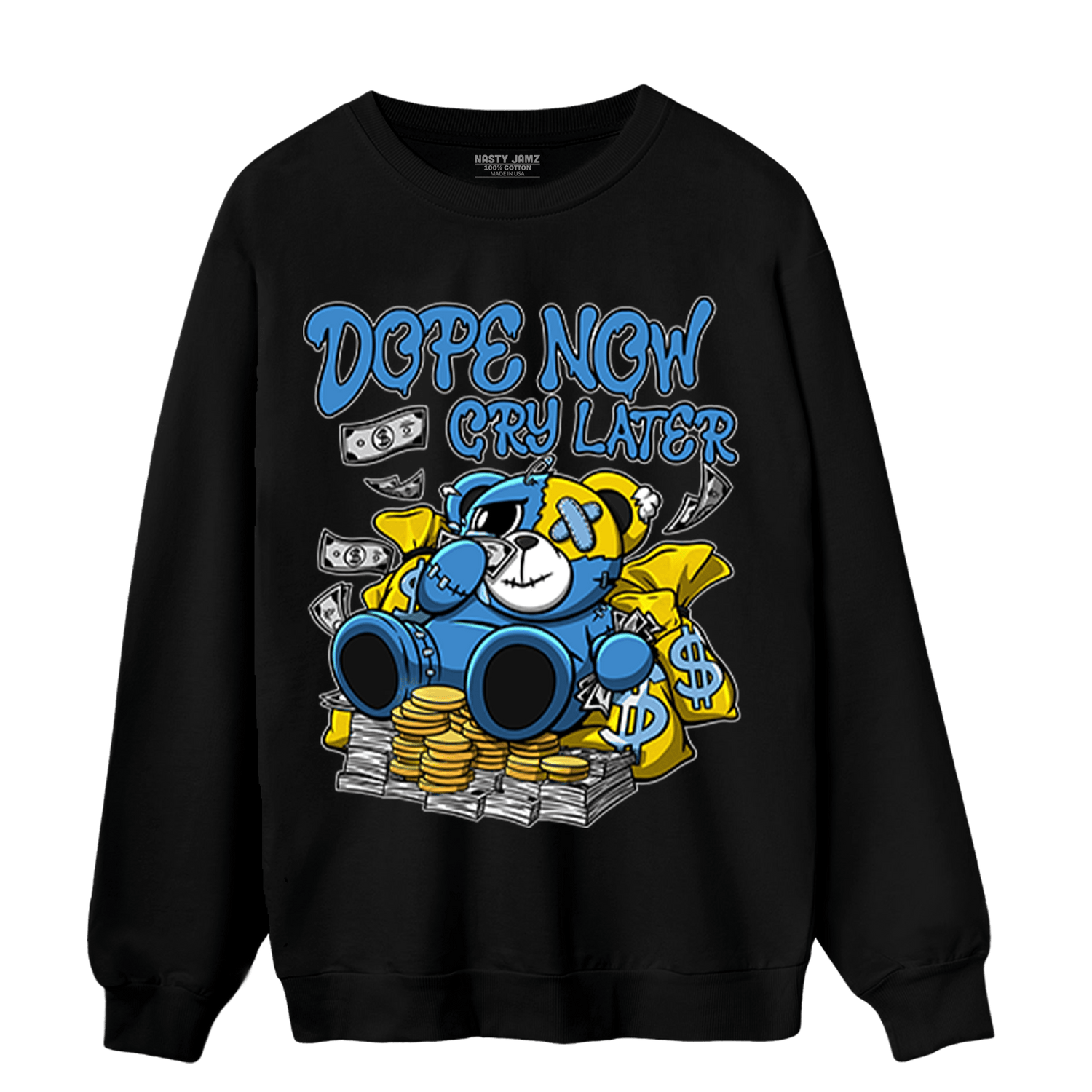SB Dunk Bubbles Sweatshirt Match Money Cry BER - NastyJamz