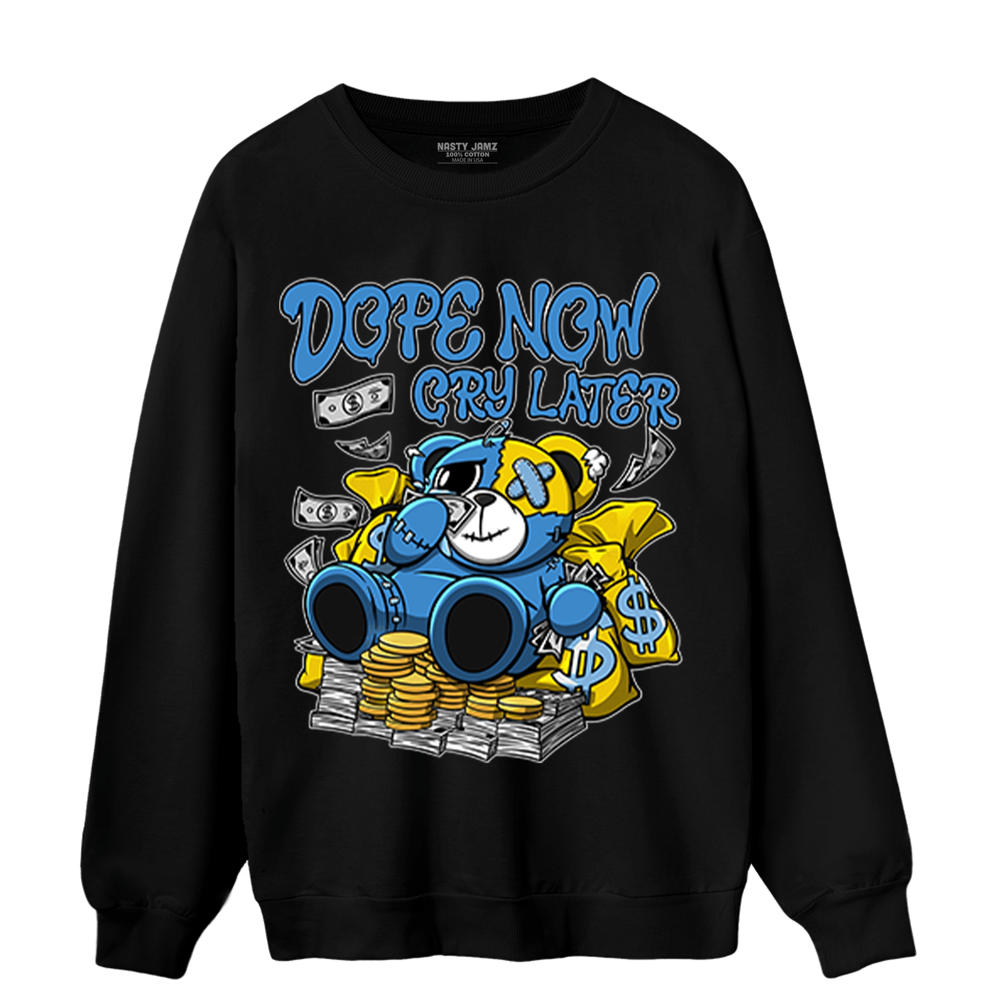 SB Dunk Bubbles Sweatshirt Match Money Cry BER - NastyJamz
