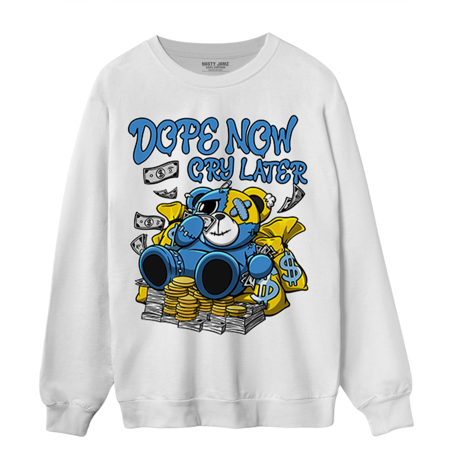 SB Dunk Bubbles Sweatshirt Match Money Cry BER - NastyJamz